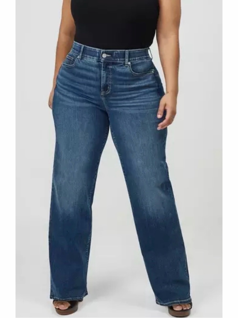 Torrid Bombshell Wide Leg High-Rise Jean Dark Wash